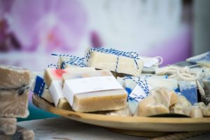 bar soaps in plate