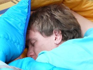 man sleeping